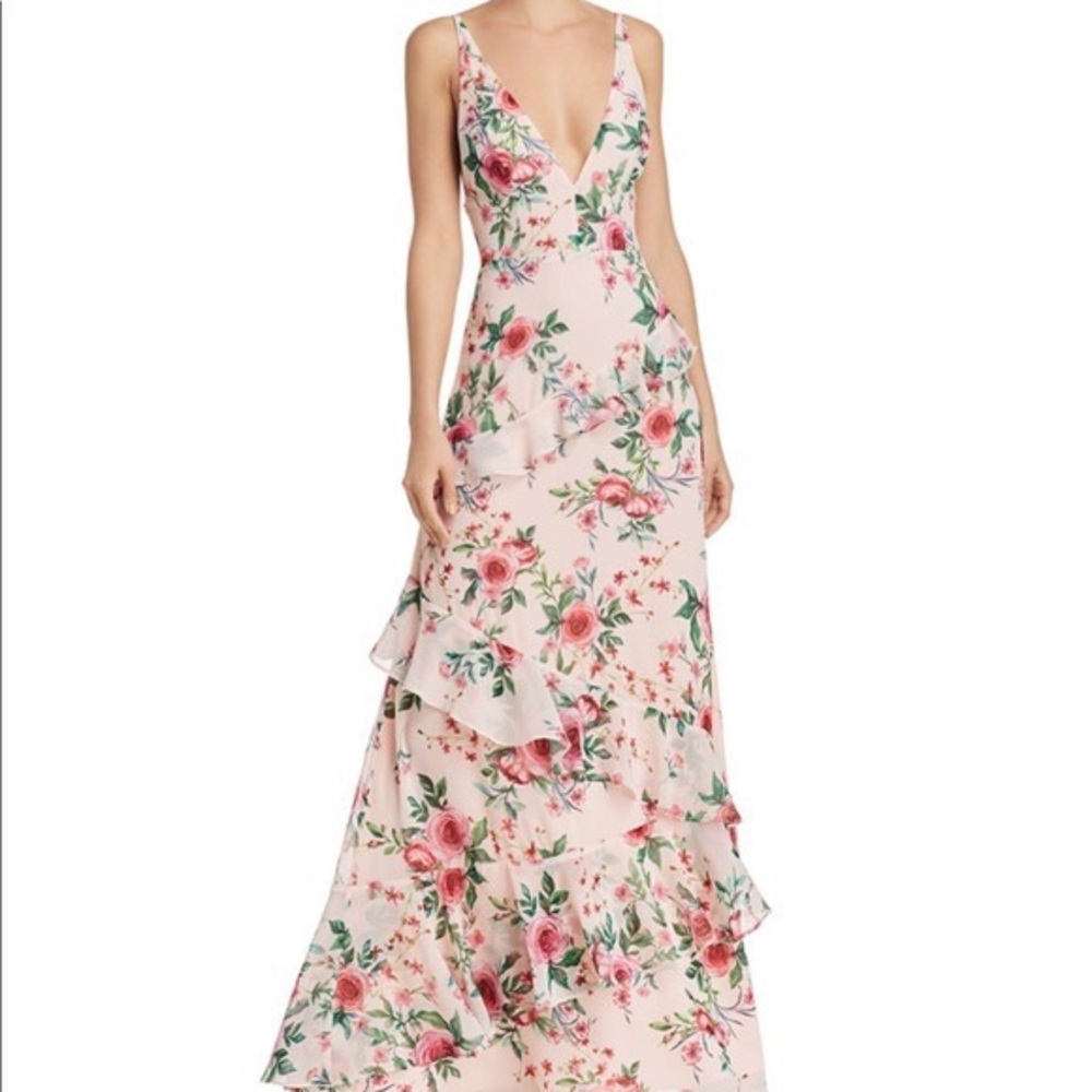 Fame and Partners - Floral Ruffle Dress